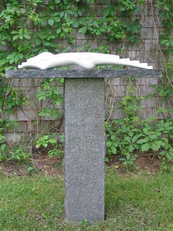 BRIDGING WOMAN by Constance Rush marble, granite