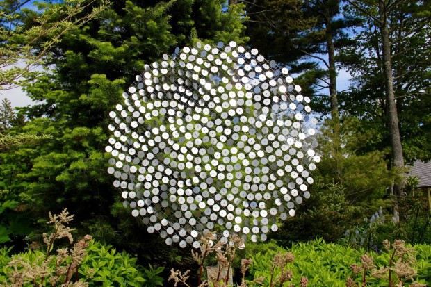 George Sherwood, Memory of Fibonacci, stainless steel, 60 x 60 x 3 inches - 2014